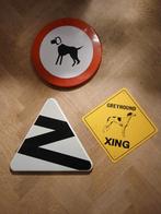 020🍸/SETJE VERKEERSBORDEN GEEN EMAILE RECLAME BORD/, Verzamelen, Merken en Reclamevoorwerpen, Ophalen, Gebruikt, Reclamebord