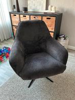 Draaifauteuil Antraciet met garantie!, Ophalen, 75 tot 100 cm, Zo goed als nieuw, Stof