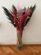 Hoge vaas met droogbloemen, Ophalen, Zo goed als nieuw