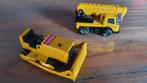 Tonka Speelgoedwagens - Bulldozer en Kraanwagen, Kinderen en Baby's, Speelgoed | Speelgoedvoertuigen, Ophalen, Gebruikt