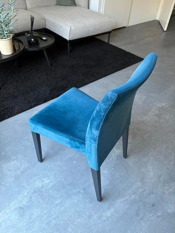 4 eetkamerstoelen blauw