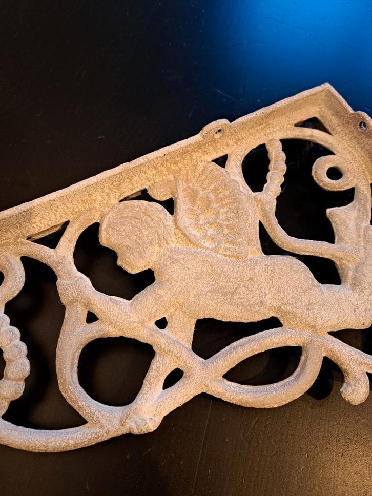 Gietijzeren Plankdragers met Engel, Huis en Inrichting, Woonaccessoires | Wandplanken en Boekenplanken, Gebruikt, Ophalen of Verzenden
