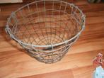 mand ijzer ijzeren korf houtkorf rond doorsnee 26 cm, Huis en Inrichting, Woonaccessoires | Schalen en Manden, Overige materialen