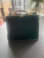 Donkergroene handgemaakte tas van AaBe dekens, Ophalen of Verzenden, Nieuw, Groen, Handtas