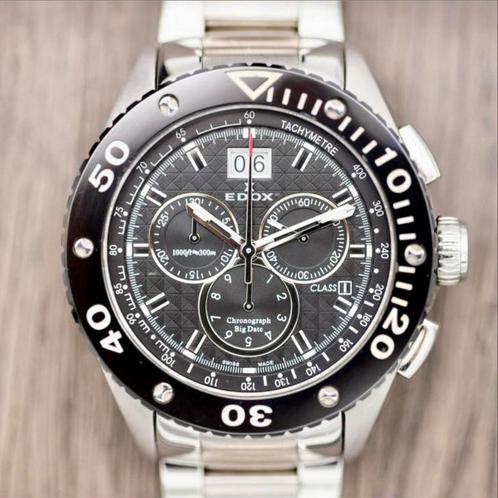 Edox Big Date Class 1 Chronograph Offshore, Sieraden, Tassen en Uiterlijk, Horloges | Heren, Ophalen of Verzenden