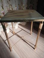 Bijzettafel met marmeren, 45 tot 60 cm, Minder dan 55 cm, Rond, Ophalen of Verzenden