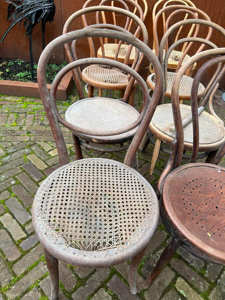 Oude Thonet Stoelen - Set van 8, Ophalen