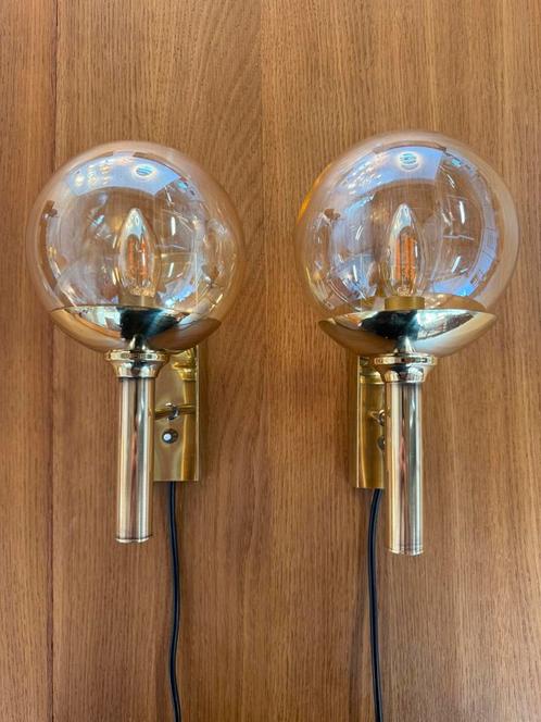 Set of 2 Wall Lamps by S Mejlstrøm for Mejlstrøm Belysning, Huis en Inrichting, Lampen | Wandlampen, Zo goed als nieuw, Glas, Ophalen