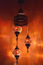 Oosterse Arabische hanglamp kroonluchter glasmozaiek set 3, Huis en Inrichting, Lampen | Hanglampen, 50 tot 75 cm, Oosters Arabisch 1001nacht Boho Ibiza Marrakech Marokkaans Turks