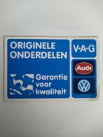 Sticker.   V.A.G. AUDI. Volkswagen.  Originele onderdelen., Verzamelen, Stickers, Ophalen of Verzenden, Zo goed als nieuw