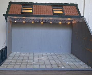 Kijkkastje met verlichting 1:12 opknapper beschikbaar voor biedingen