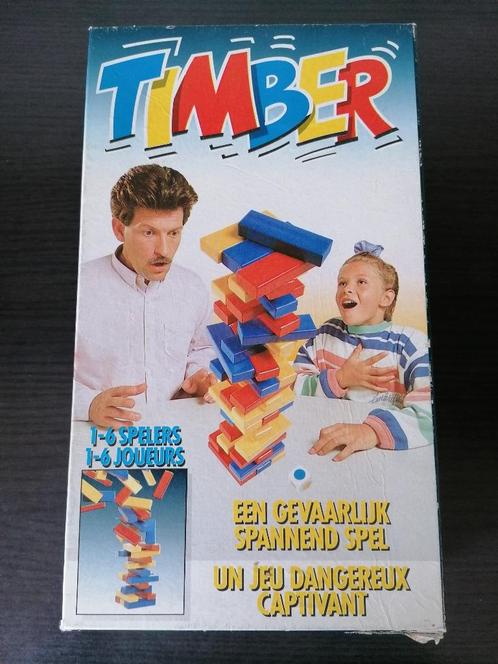 Timberspel- De vallende toren., Hobby en Vrije tijd, Gezelschapsspellen | Overige, Gebruikt, Een of twee spelers, Drie of vier spelers