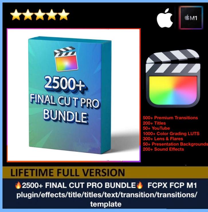 Final cut pro plugins van Studio planet 2500 plugins, Computers en Software, Ontwerp- en Bewerkingssoftware, MacOS, Ophalen