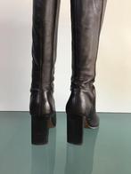 GRATIS VERZENDEN | ELEGANTE leren bruine laars 38, Kleding | Dames, Hoge laarzen, Bruin, Verzenden, Zo goed als nieuw