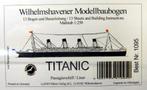 (82) Bouwplaat Titanic 1/250, Overige merken, Ophalen of Verzenden, 1:200 of kleiner, Zo goed als nieuw