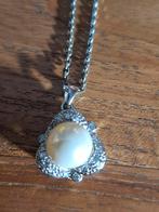 Zilveren ketting met Zilveren hanger., Ophalen of Verzenden, Zilver