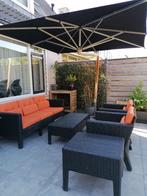 Borek loungeset, Tuin en Terras, Tuinsets en Loungesets, Ophalen, 5 zitplaatsen, Kunststof, Gebruikt