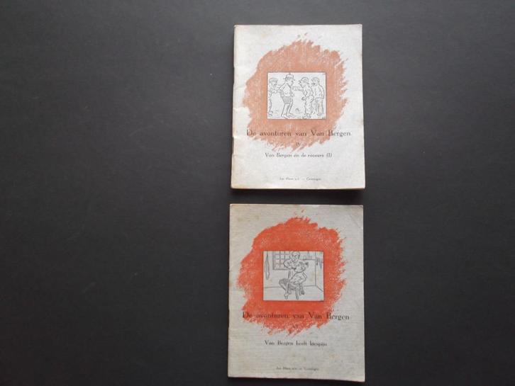 De avonturen van Van Bergen. Deel 4 en 6. Jan Haan. 1947., Boeken, Prentenboeken en Plaatjesalbums, Gelezen, Prentenboek, Verzenden