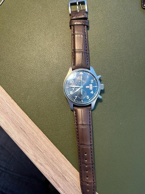 Bruin croco / alligator bandje IWC pilot 21mm, Sieraden, Tassen en Uiterlijk, Overige Accessoires, Nieuw, Ophalen of Verzenden