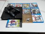 PS4 Console met Games en Controllers, Spelcomputers en Games, Met 2 controllers, Ophalen of Verzenden, Original, Gebruikt