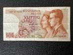 Belgisch, Bankbiljet van 50 FRANCS uit 1966, Postzegels en Munten, Bankbiljetten | België, Ophalen of Verzenden, Los biljet