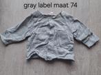 Gray label vestje, Kinderen en Baby's, Ophalen of Verzenden, Gebruikt, Meisje, Truitje of Vestje