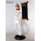 Chef Skinny beeld Menubord – Kok Hoogte 185 cm Beschrijfbaar, Ophalen, Nieuw