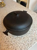 Le Creuset gietijzeren pan 29cm, Huis en Inrichting, Keuken | Potten en Pannen, Ophalen, Gebruikt, Gietijzer, Koekenpan of Braadpan
