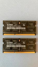 2x 4gb werkgeheugen, Computers en Software, Ophalen of Verzenden, Zo goed als nieuw, DDR3, Laptop
