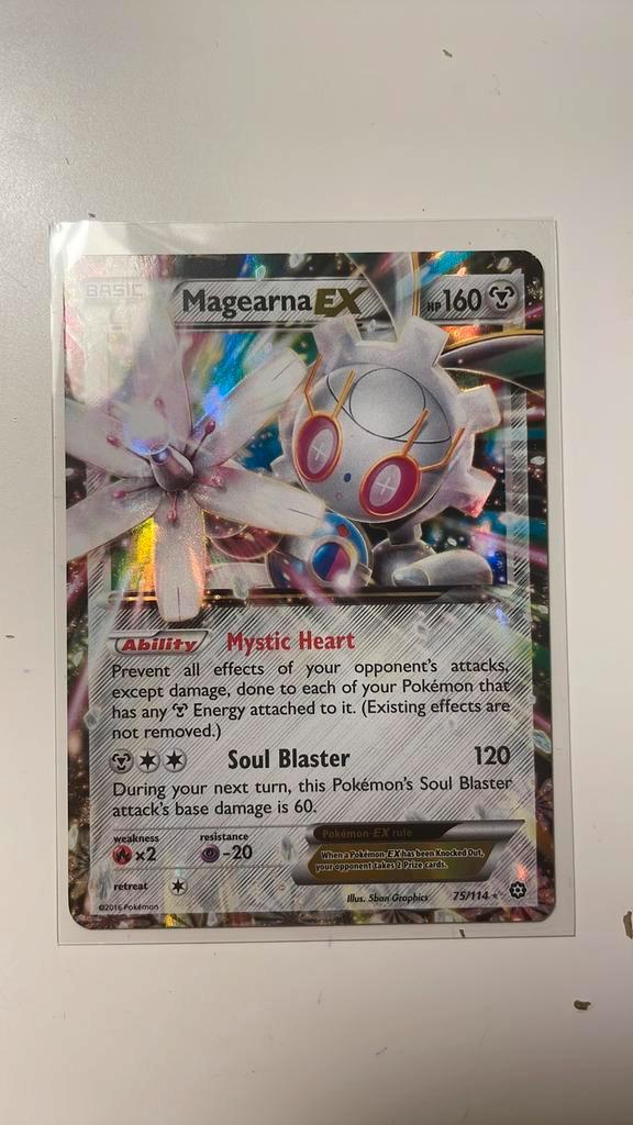 Magearna ex 75/114, Hobby en Vrije tijd, Verzamelkaartspellen | Pokémon, Nieuw, Losse kaart, Foil, Ophalen of Verzenden