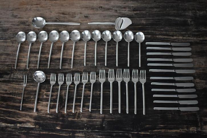 Sola Elite Old Dutch cassette aanv. messen vorken lepels etc, Antiek en Kunst, Antiek | Servies los, Ophalen of Verzenden