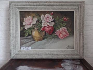 nostalgische bloemenschilderijen beschikbaar voor biedingen