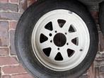 Suzuki 5 stuks LJ 80- 410-samura zgan banden. met velgen 15, Gebruikt, 15 inch, De strNljip 5, Eljeeholland@gmail.comu