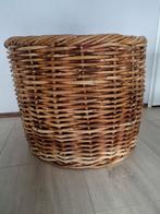 Hele grote rieten mand, diameter 58 cm en hoogte 47 cm., Ophalen, Mand, Rond, Zo goed als nieuw