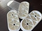 tupperware ijsblokvormpjes als nieuw 3 sets met bakje, Ophalen of Verzenden, Zo goed als nieuw, Crème, Overige typen