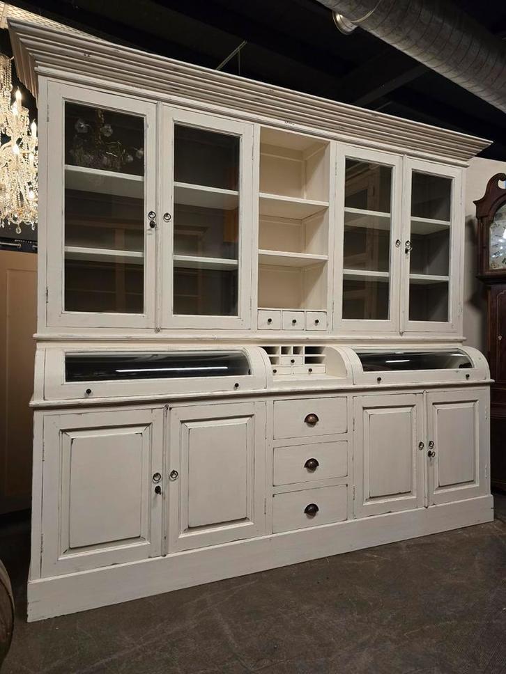 Grote landelijke grutterskast | apothekerskast | buffetkast, Huis en Inrichting, Kasten | Buffetkasten, Gebruikt, 200 cm of meer