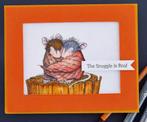 Clear stamp house mouse, knuffels, Hobby en Vrije tijd, Stempelen, Ophalen of Verzenden