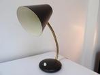 Fifties Bureaulamp, zwart/messing, Antiek en Kunst, Antiek | Lampen, Ophalen of Verzenden