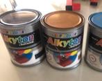 Dupli-color alkyton rust-oleum licht blw donker blw en bruin, Blauw, Nieuw, Ophalen of Verzenden, Verf