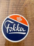 Luchtvaart sticker Fokker, Verzamelen, Luchtvaart en Vliegtuigspotten, Ophalen of Verzenden, Zo goed als nieuw