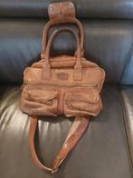 Ruime Bruine Lederen Cowboys Bag, Ophalen of Verzenden, Gebruikt, Bruin