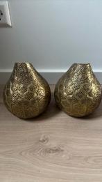 Waxinelichtjes houder set goud, Ophalen of Verzenden, Zo goed als nieuw, Minder dan 25 cm