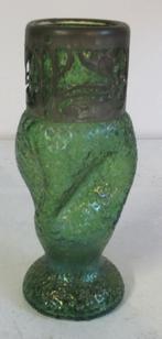 art nouveau glas vaasje Loetz Kralik met ornament 11A, Antiek en Kunst, Verzenden