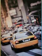Kunsstof/acryl poster Taxi's New York, Met lijst, Rechthoekig Liggend, A1 t/m A3, Zo goed als nieuw
