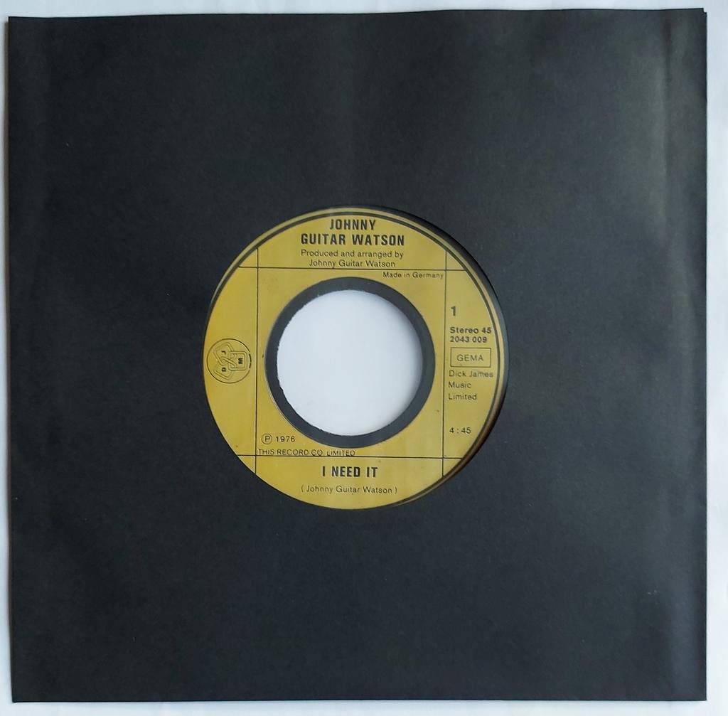 Johnny Guitar Watson - I need it (1976), Gebruikt, 7 inch, Single, Ophalen of Verzenden