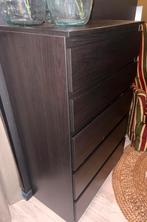 Donkerbruine ladenkast, Huis en Inrichting, Kasten | Ladekasten, Zo goed als nieuw, 3 of 4 laden, Minder dan 100 cm, 25 tot 50 cm