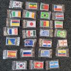 27 stoffen vlaggetjes 5 x 3,5 cm, Verzamelen, Overige Verzamelen, Ophalen of Verzenden, Zo goed als nieuw