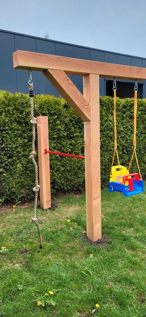 Schommel met 1 poot douglas geschaafd, Kinderen en Baby's, Speelgoed | Buiten | Speeltoestellen, Nieuw, Schommel, Ophalen of Verzenden