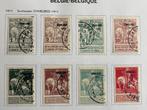 1911 OBP 100-107 Tentoonstelling Charleroi 1911, gestempeld, Met stempel, Frankeerzegel, Ophalen of Verzenden, Gestempeld