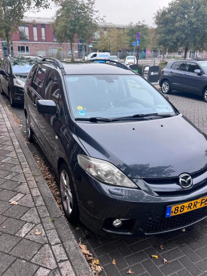 Mazda 5 2.0 2005 Grijs, Auto's, Mazda, Particulier, Benzine, D, MPV, Handgeschakeld, Origineel Nederlands, Zilver of Grijs, Voorwielaandrijving